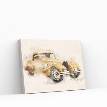 Bugatti Retro Vintage II Canvas Wall Art - Y Canvas