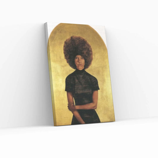 Lady Mama (1969) Mid Century Modern Art Canvas Wall Art Poster Print - Barkley L. Hendricks Painting Reproduction Print - Y Canvas