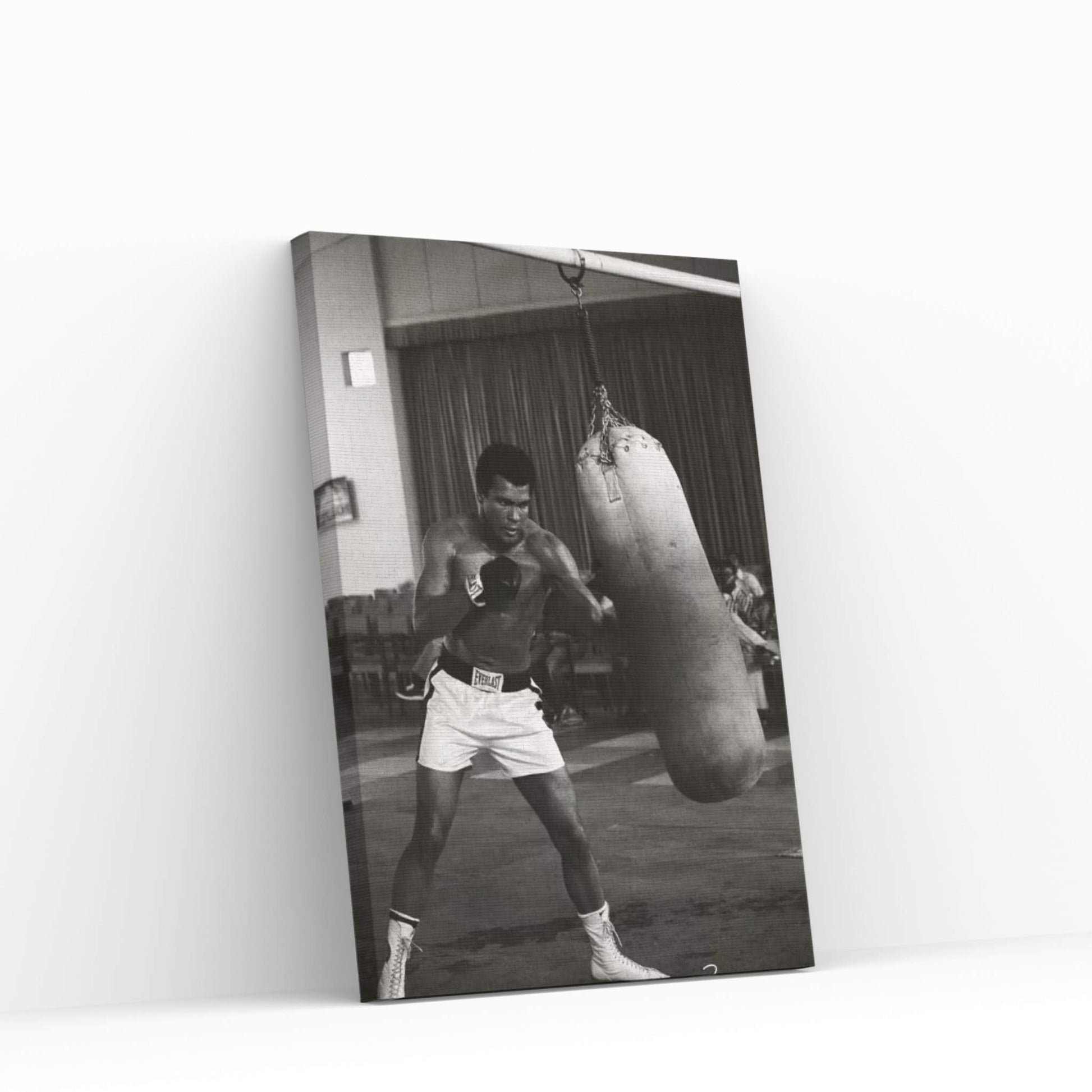 Ali Training in Zaire Canvas Wall Art - Y Canvas
