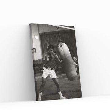 Ali Training in Zaire Canvas Wall Art - Y Canvas