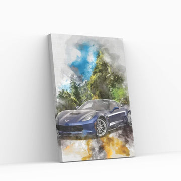 Chevrolet Corvette Canvas Wall Art - Y Canvas
