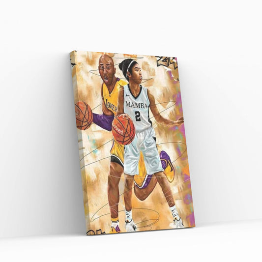 Kobe X Gigi Canvas Wall Art - Y Canvas