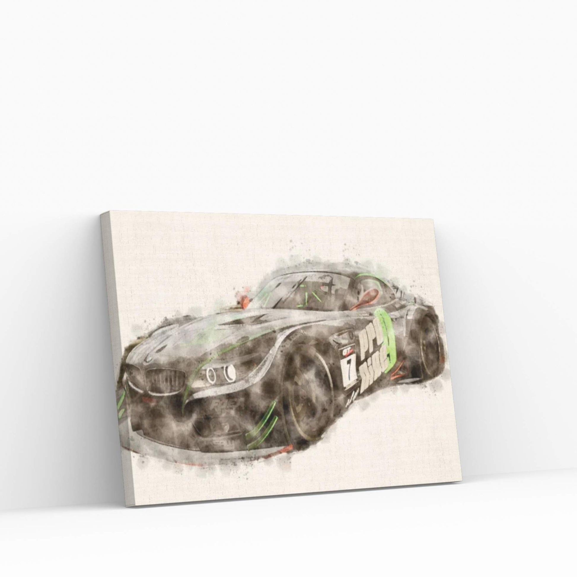 BMW Project CARS Black Canvas Wall Art - Y Canvas