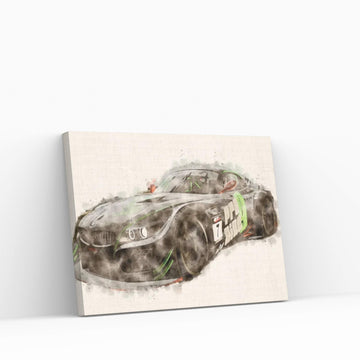 BMW Project CARS Black Canvas Wall Art - Y Canvas