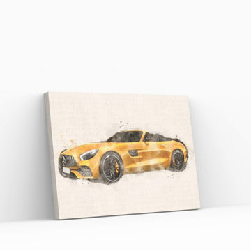 Mercedes AMG GTS Canvas Wall Art - Y Canvas