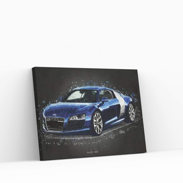 Audi R8 Acrylic Canvas Wall Art - Y Canvas