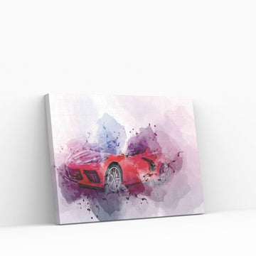 Chevrolet Corvette Stingray Ae-Spec 2021 Canvas Wall Art - Y Canvas