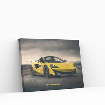 McLaren Spider In Watercolor Canvas Wall Art - Y Canvas