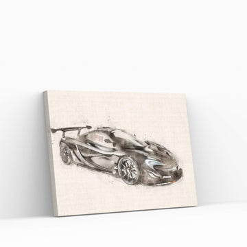 McLaren GTR V II Canvas Wall Art - Y Canvas