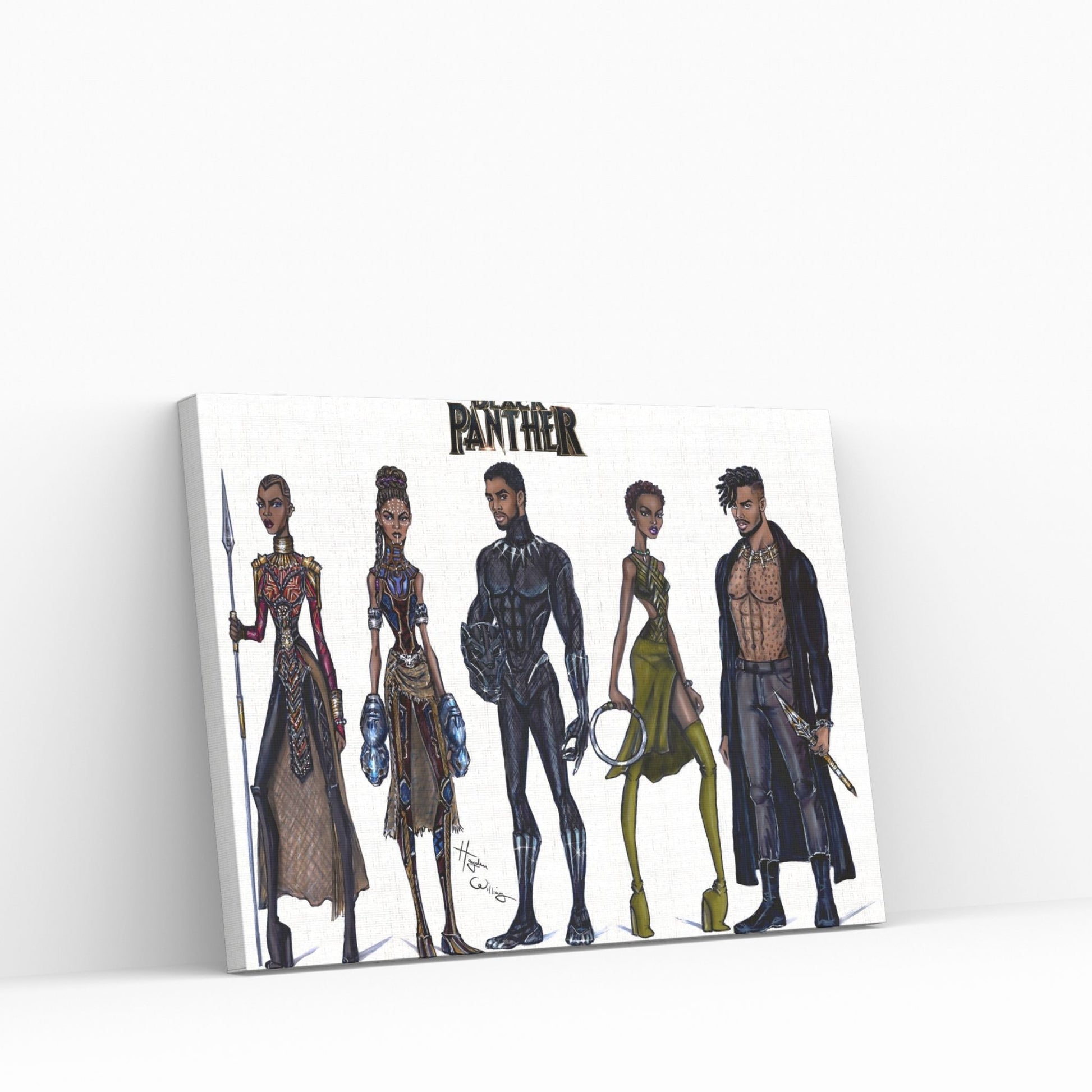 Black Panther Canvas Wall Art - Y Canvas