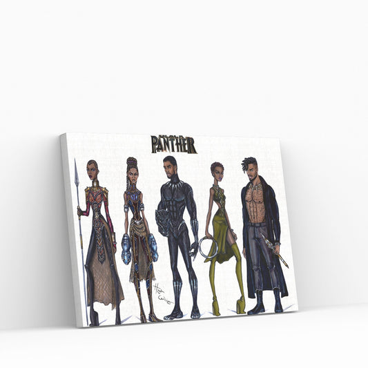 Black Panther Canvas Wall Art - Y Canvas