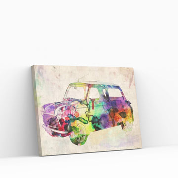Mini Cooper (Urban) II Canvas Wall Art - Y Canvas