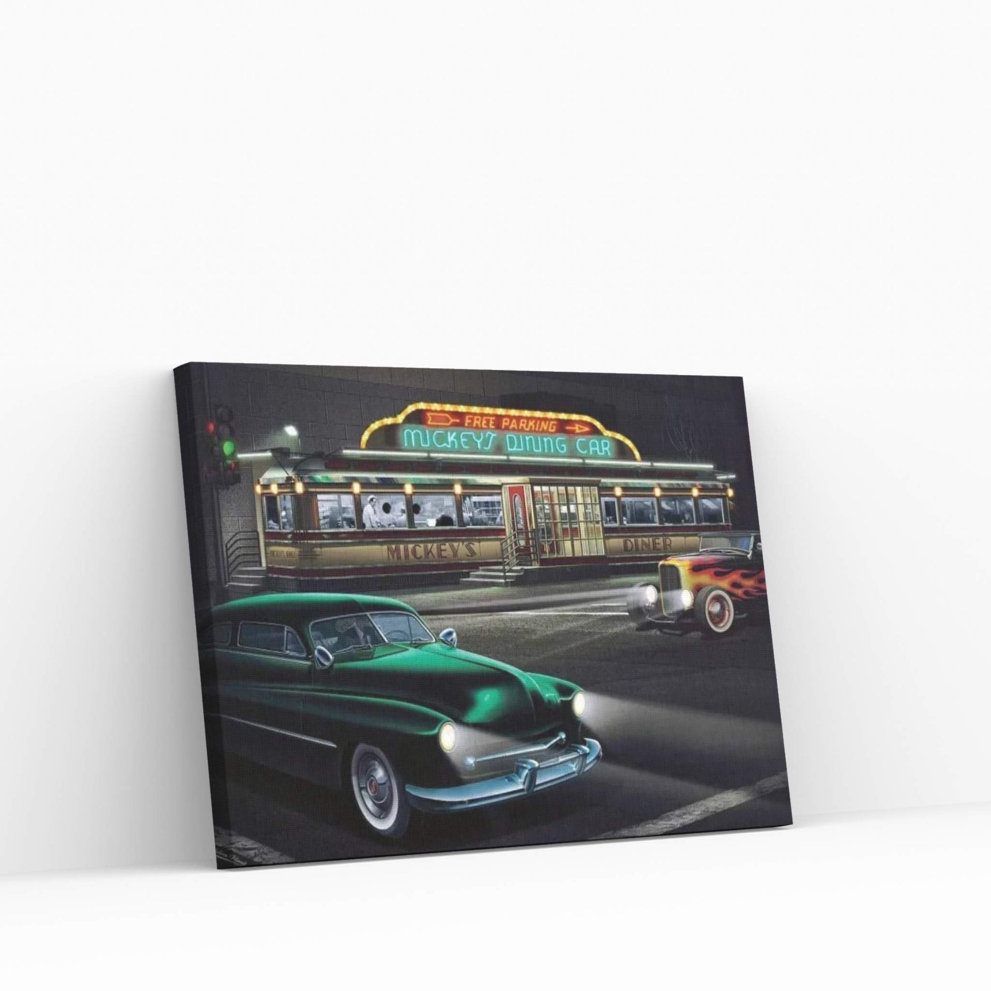 Mickey's Diner I Canvas Wall Art - Y Canvas