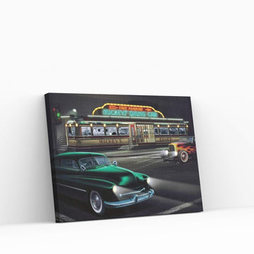 Mickey's Diner I Canvas Wall Art - Y Canvas
