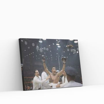 Jubilant Victory Celebration, February 25th, 1964 Canvas Wall Art - Y Canvas