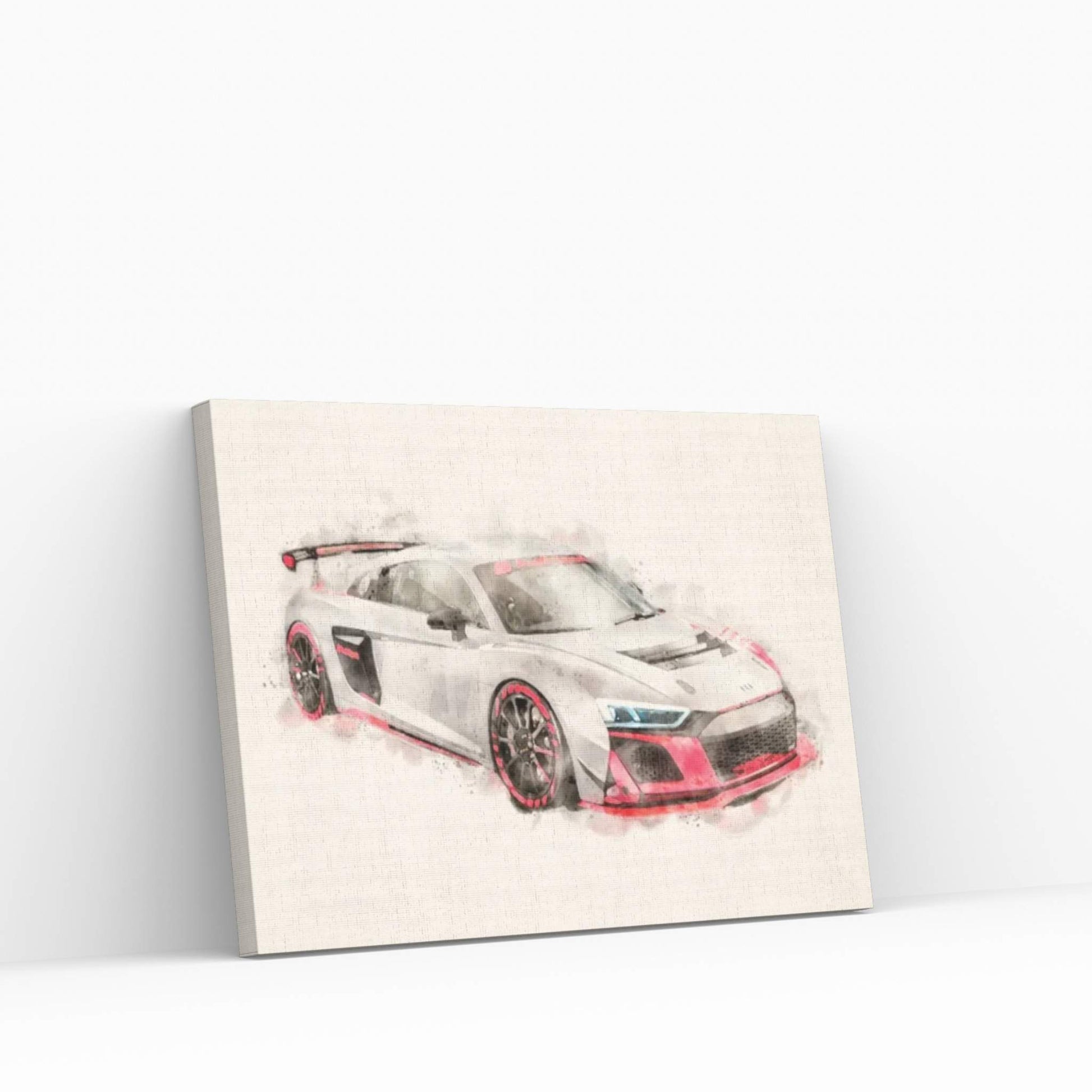 Audi Tuning R8 LMS GT4 Canvas Wall Art - Y Canvas