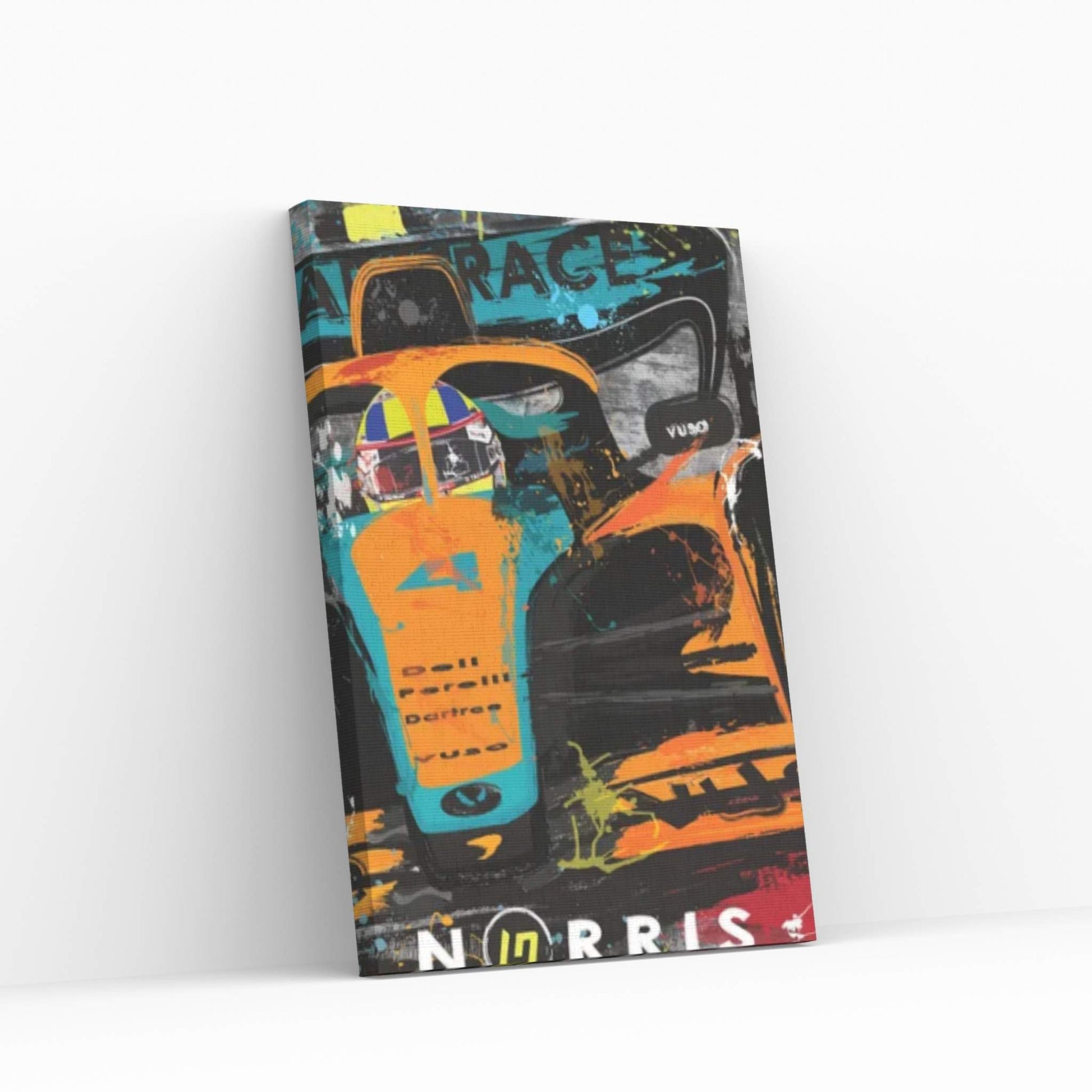 Lando Norris 4, McLaren F1 Poster Canvas Wall Art - Y Canvas