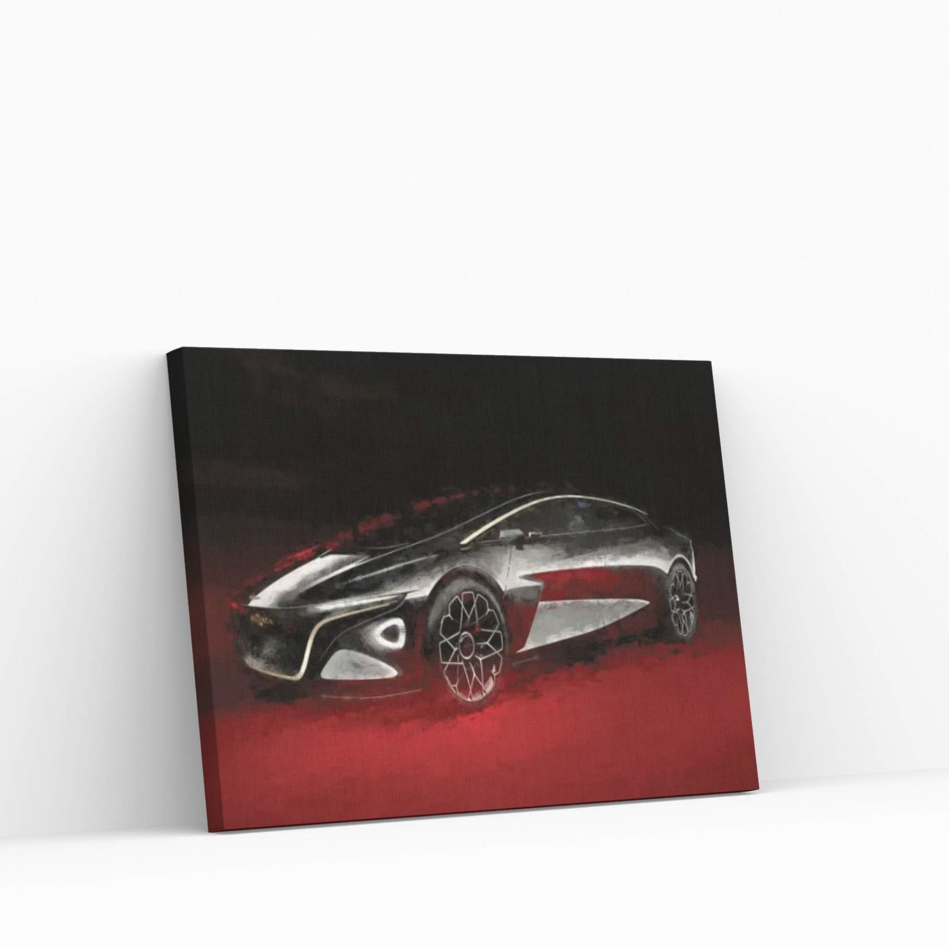 Aston Martin Concept Watercolor Canvas Wall Art - Y Canvas