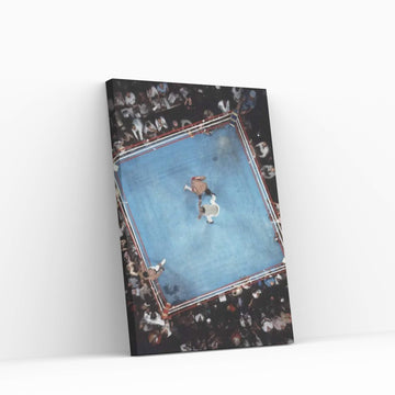 Opponent On One Knee Getting Counted Out, Rumble In The Jungle™ Canvas Wall Art - Y Canvas