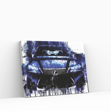 Car 2017 Lexus GS F Luxury Sedan Canvas Wall Art - Y Canvas