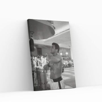 Speed Bag Work At Rumble In The Jungle™ Training Session V Canvas Wall Art - Y Canvas