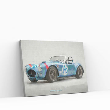 Shelby Super In Watercolor Canvas Wall Art - Y Canvas