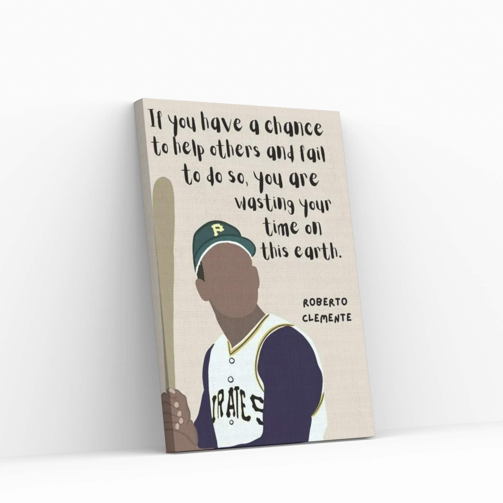 Clemente Quote Canvas Wall Art - Y Canvas