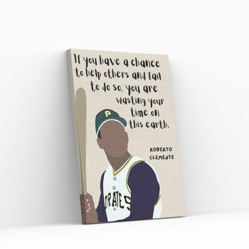 Clemente Quote Canvas Wall Art - Y Canvas