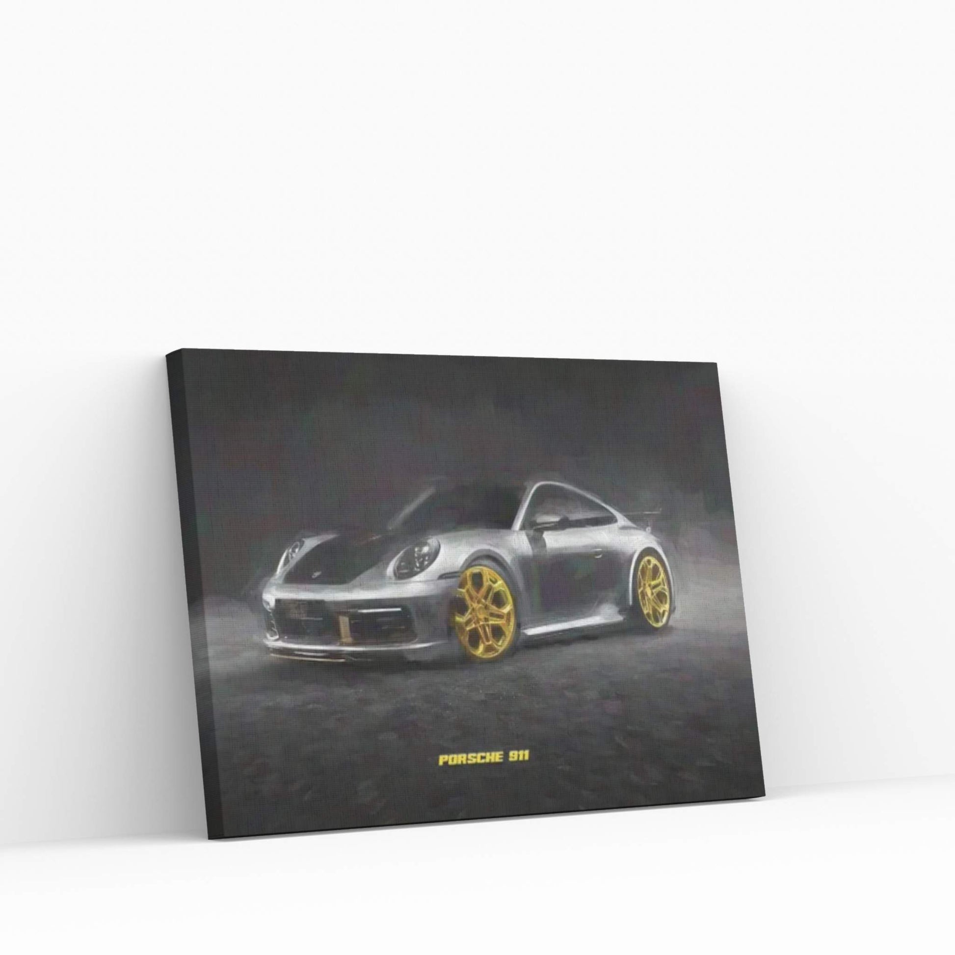 Porsche 911 In Watercolor Canvas Wall Art - Y Canvas