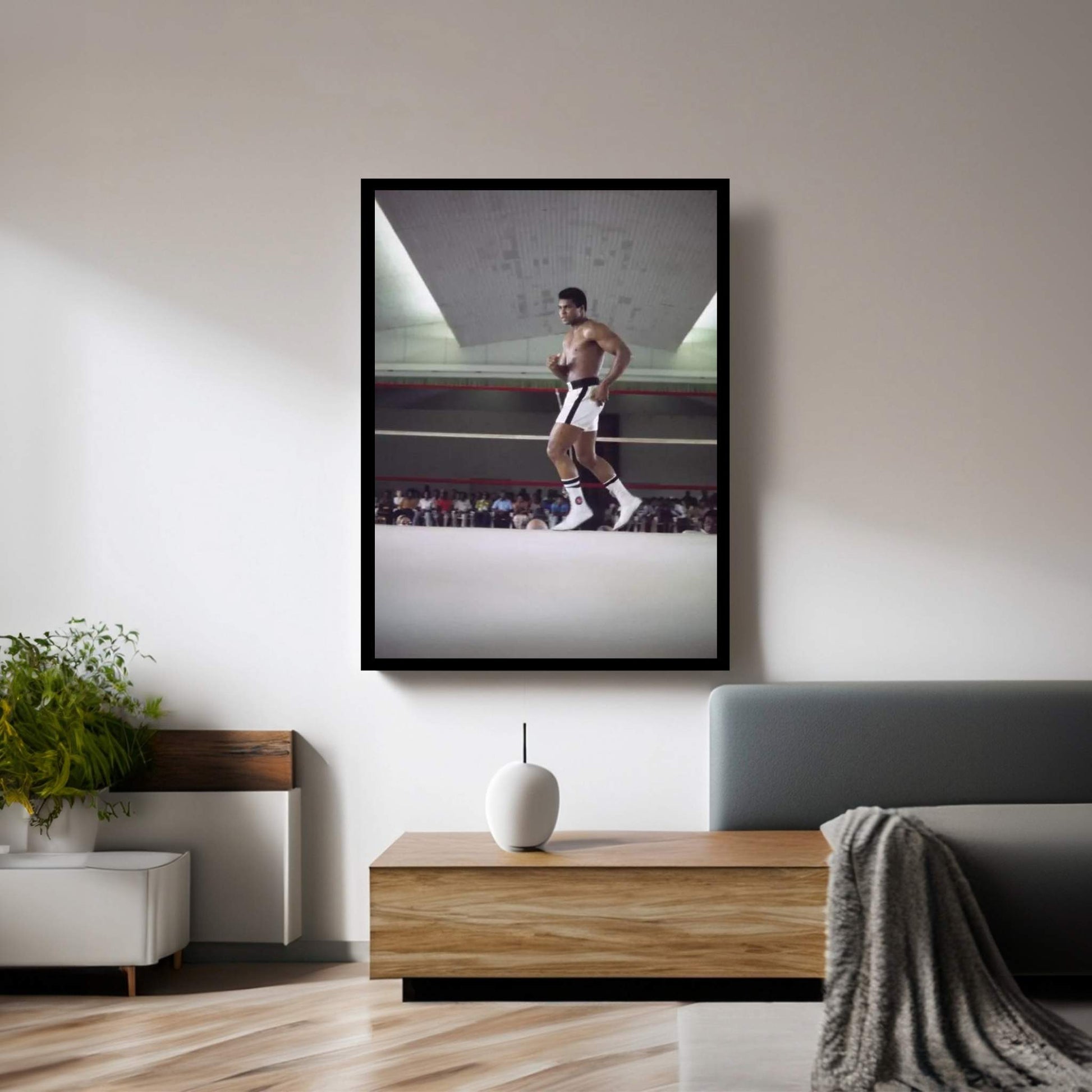 Rumble In The Jungle™ Footwork Training Canvas Wall Art - Y Canvas