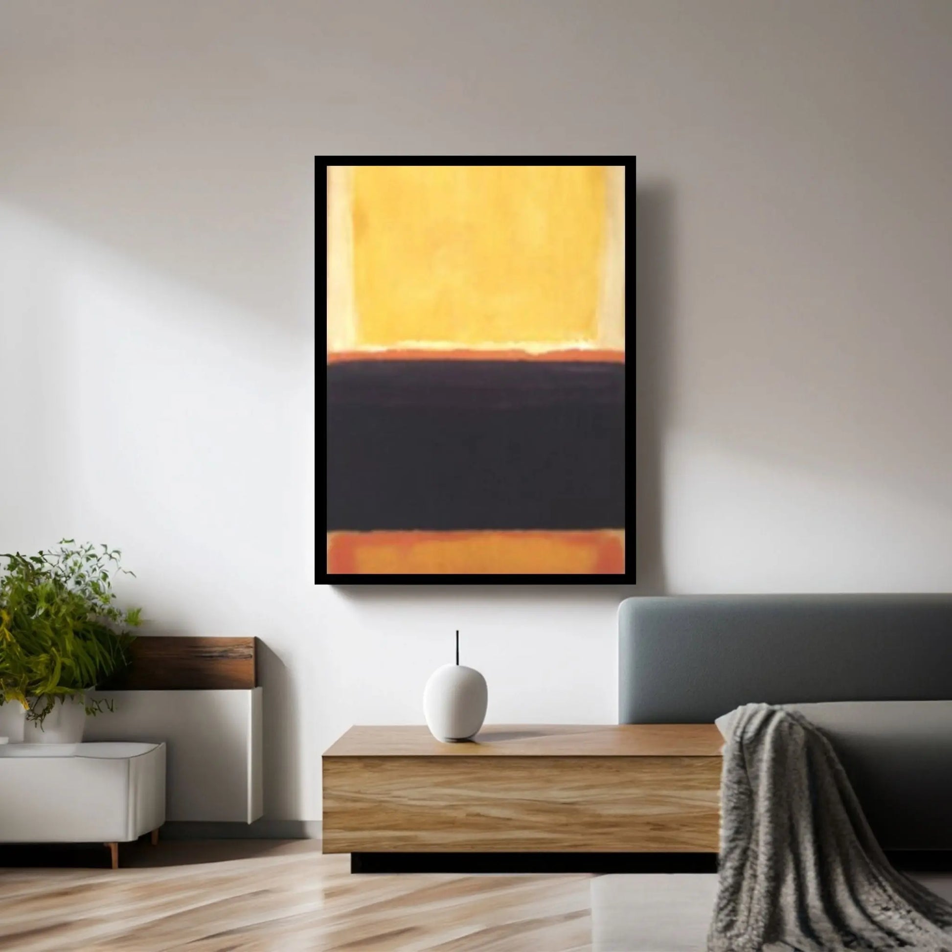 Mark Rothko Frame Canvas/Poster Art Reproduction, Rothko Reproduction - Y Canvas