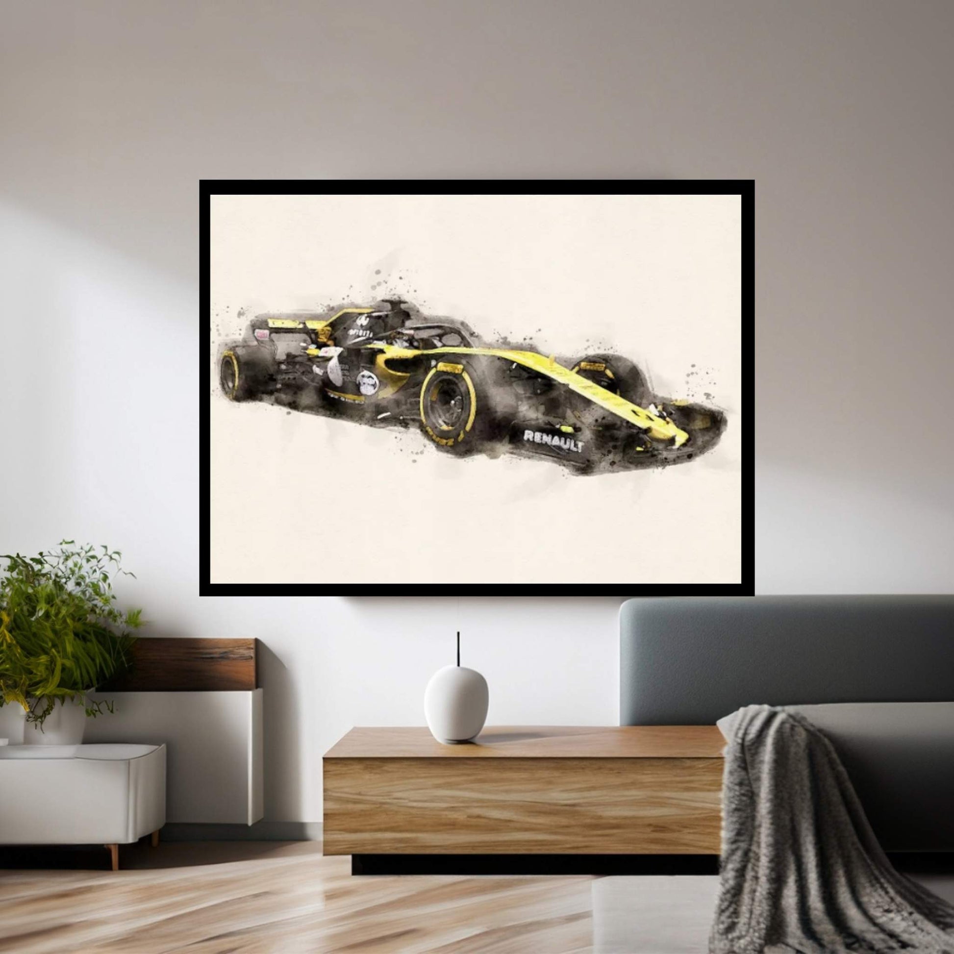 Renault F1 V II Canvas Wall Art - Y Canvas