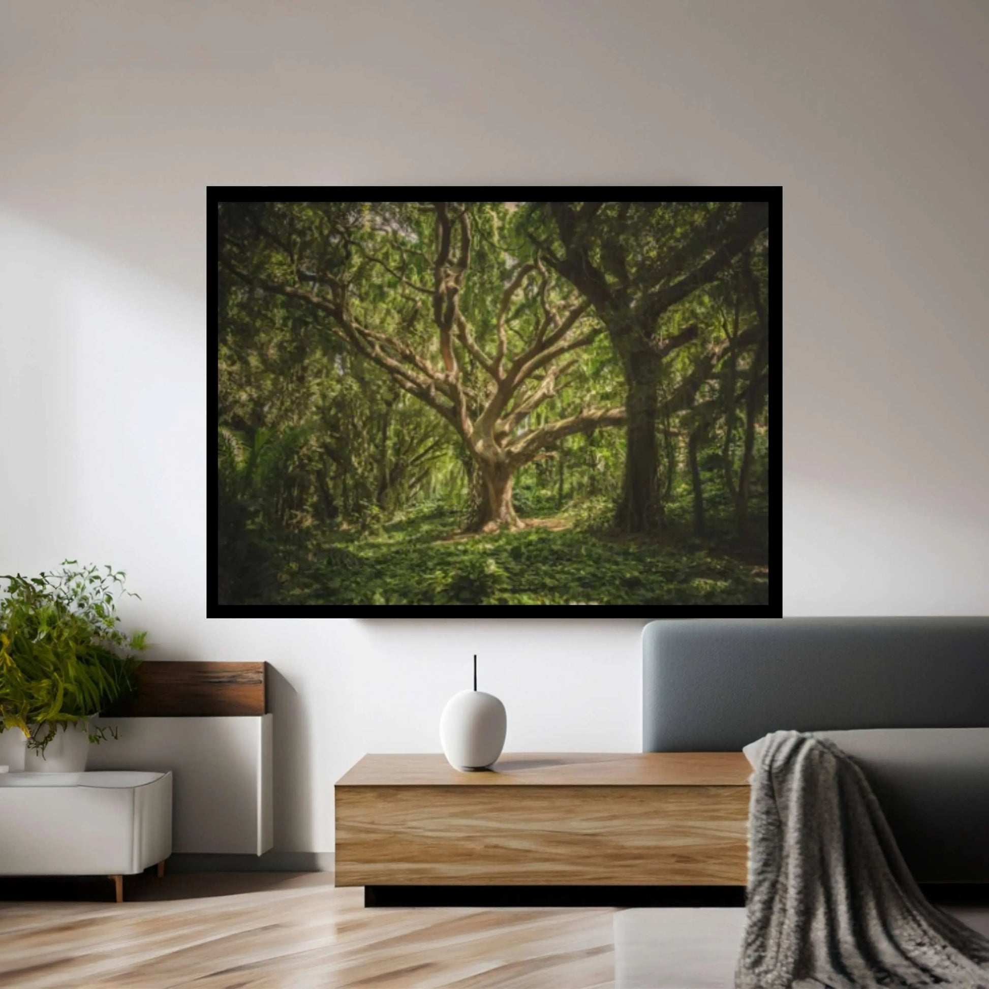 Forest Wall Art, Forest Canvas, Landscape Wall Art, Landscape Canvas, Forest Wall Decor - Y Canvas