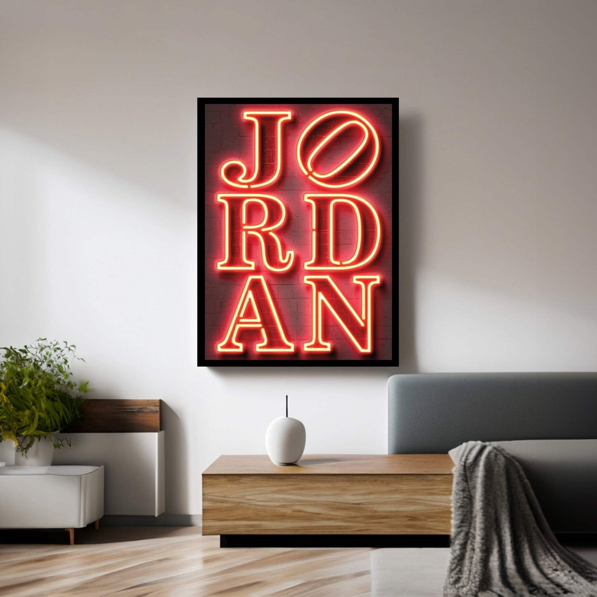 Love Jordan Canvas Wall Art - Y Canvas