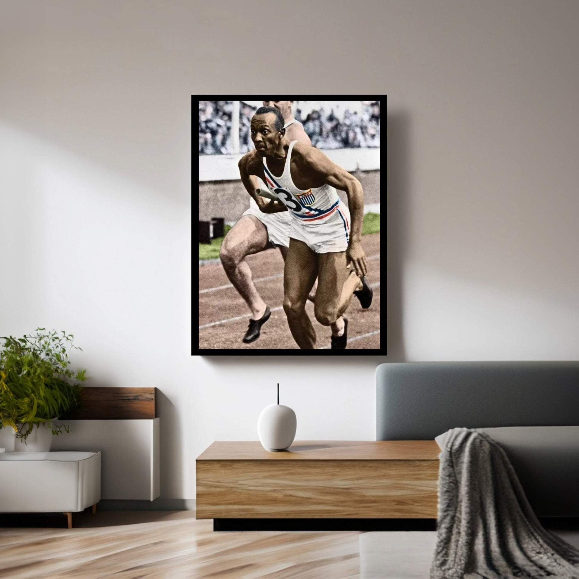 Jesse Owens (1913-1980) Canvas Wall Art - Y Canvas