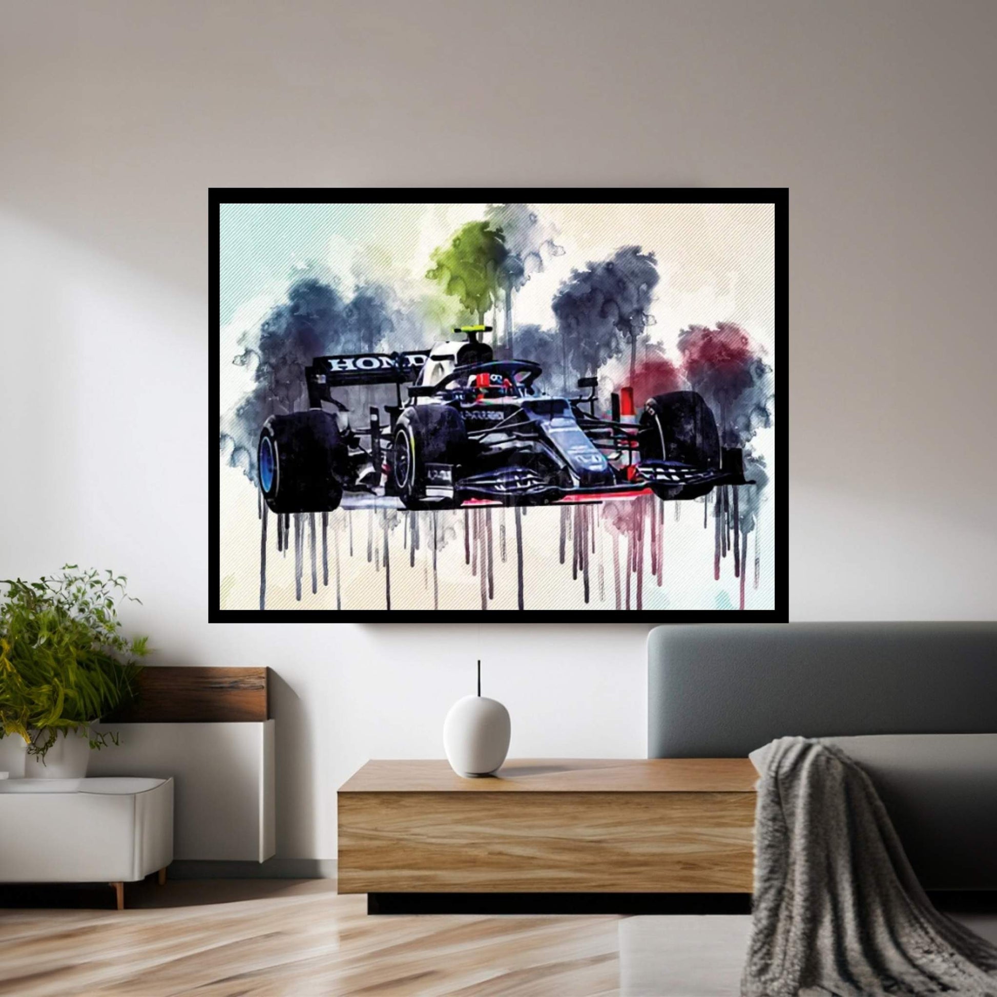 Pierre Gasly Alphatauri At02 2021 F1 Cars Formula 1 Sportscars Canvas Wall Art - Y Canvas