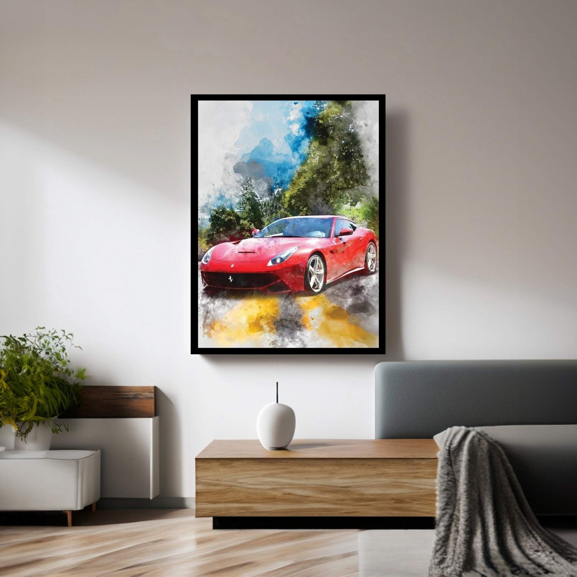 Ferrari 12 Berlinetta Canvas Wall Art - Y Canvas