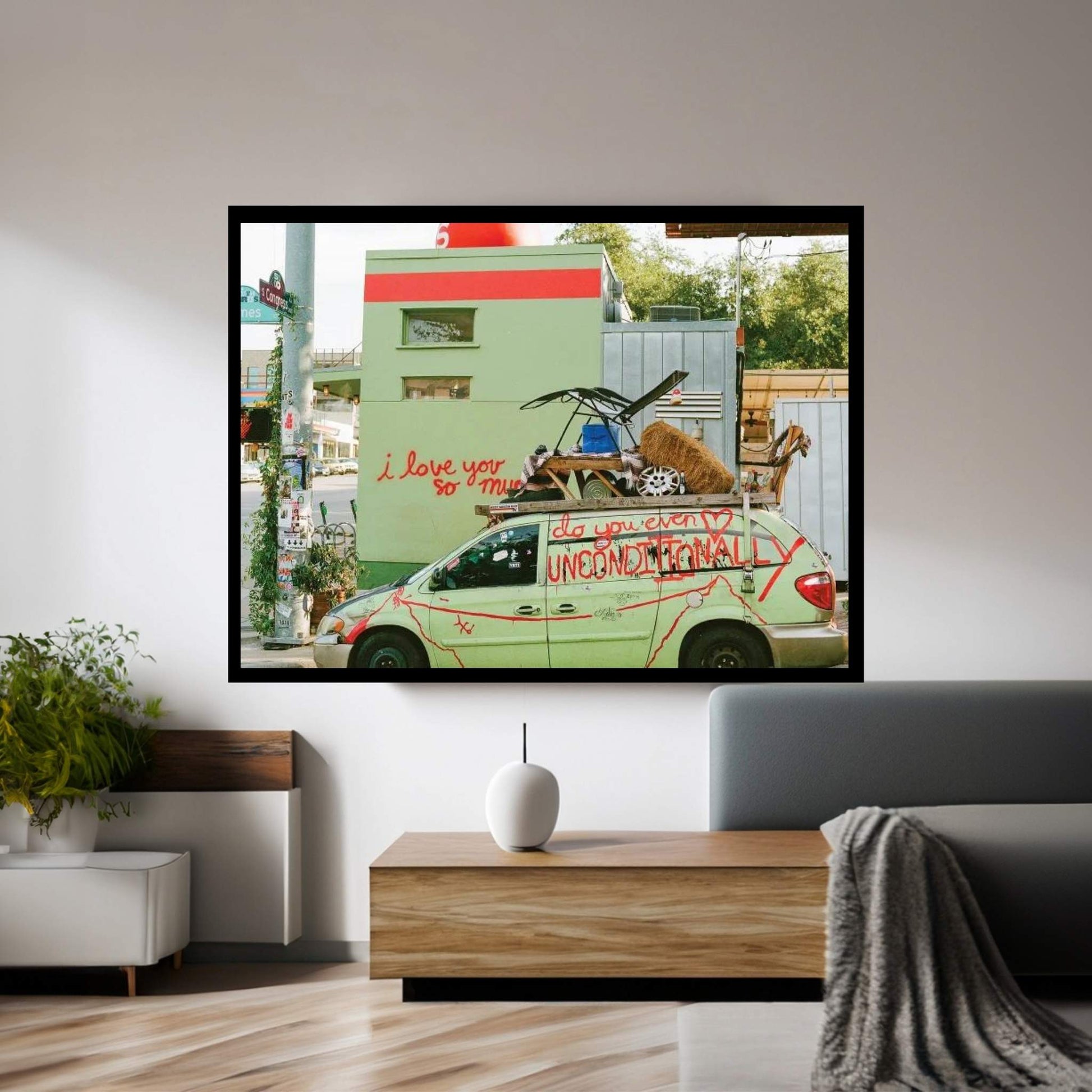 I Love You Austin On Film Canvas Wall Art - Y Canvas
