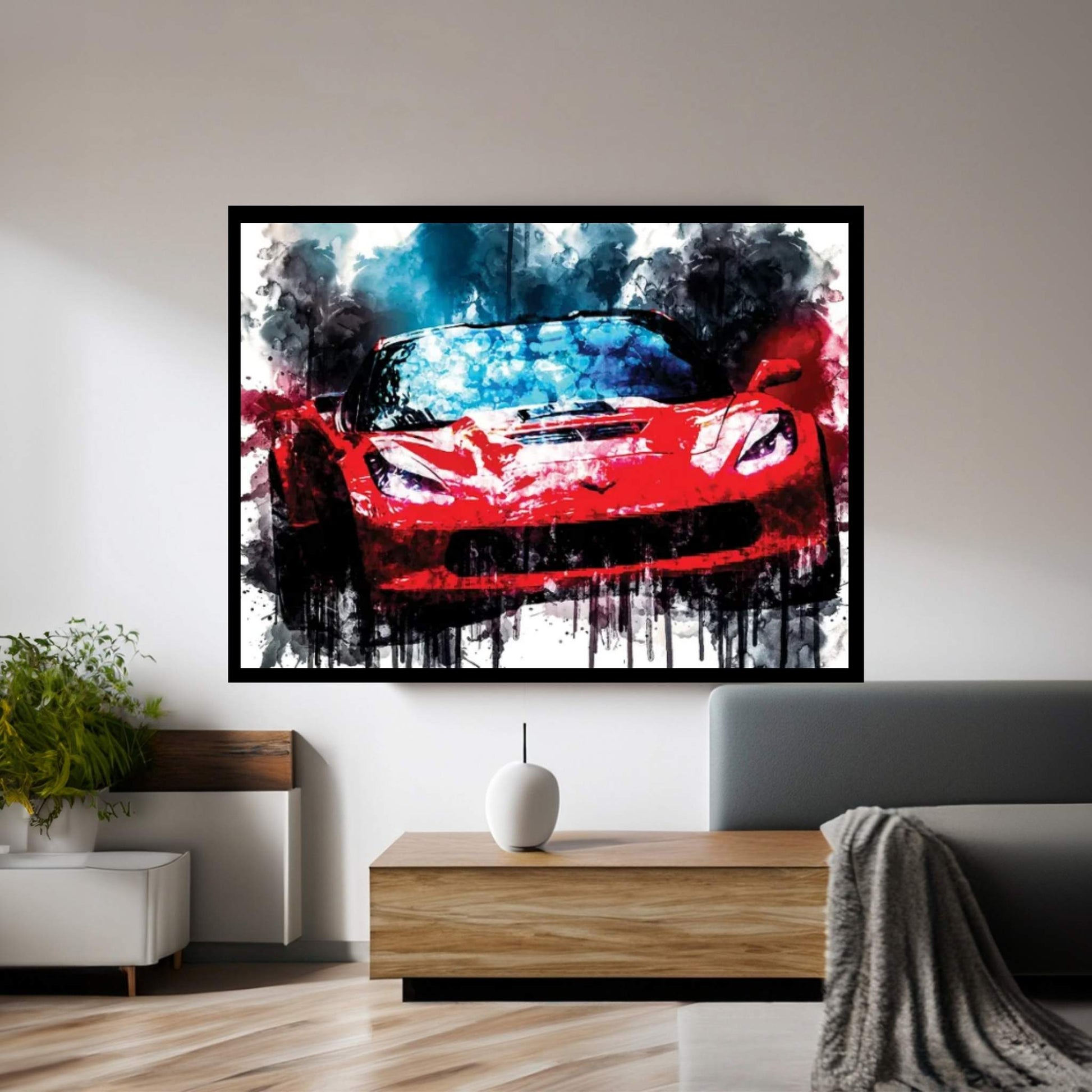 Car 2018 Callaway Corvette Aerowagen Canvas Wall Art - Y Canvas
