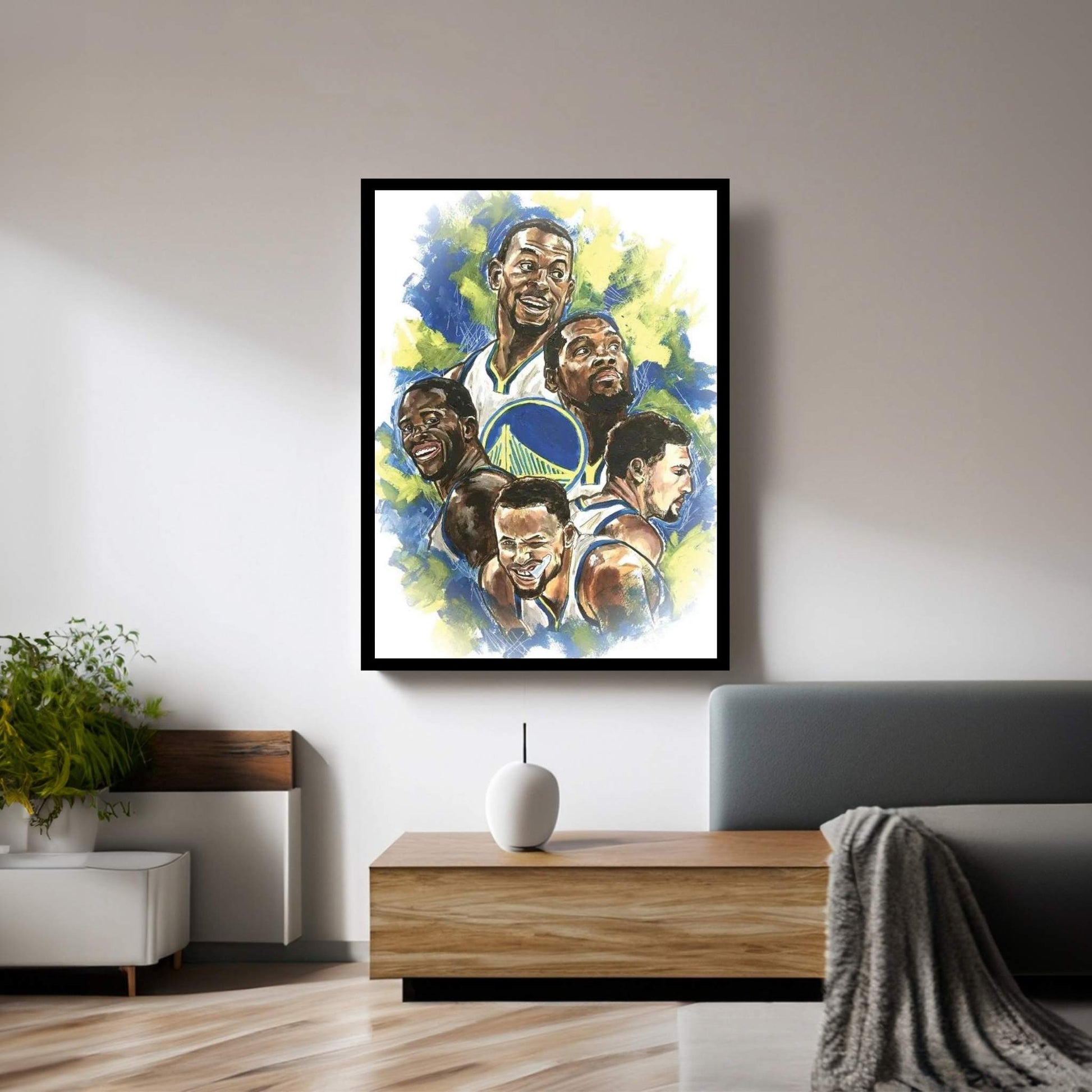 Golden State Warriors - Dynasty Canvas Wall Art - Y Canvas