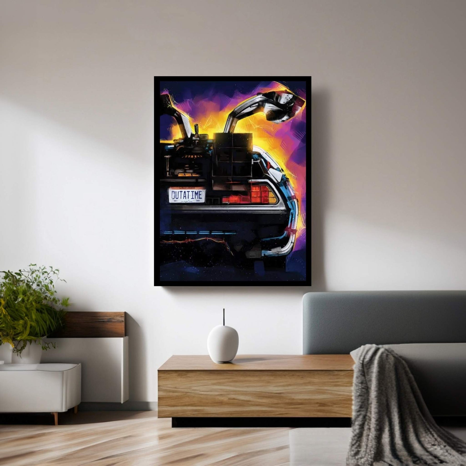 Delorean Canvas Wall Art - Y Canvas