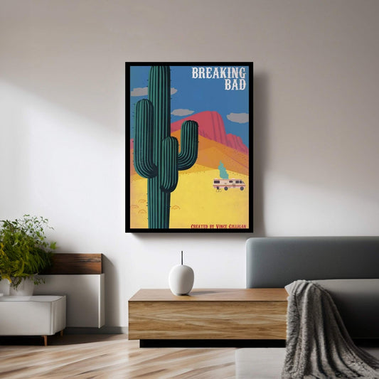 Breaking Bad Vintage Style Poster Canvas Wall Art - Y Canvas
