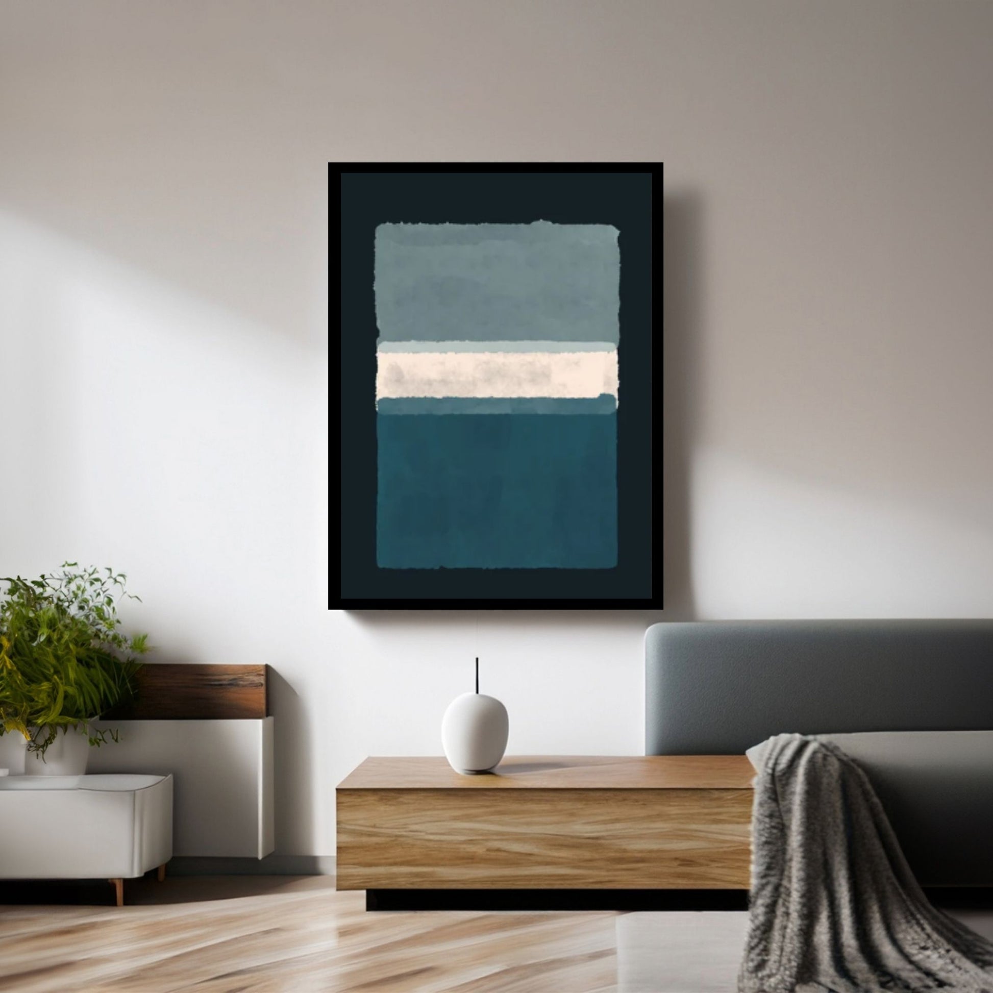Mark Rothko Frame Canvas/Poster Art Reproduction, Rothko Reproduction, Modern Art Expressionism Painting - Y Canvas