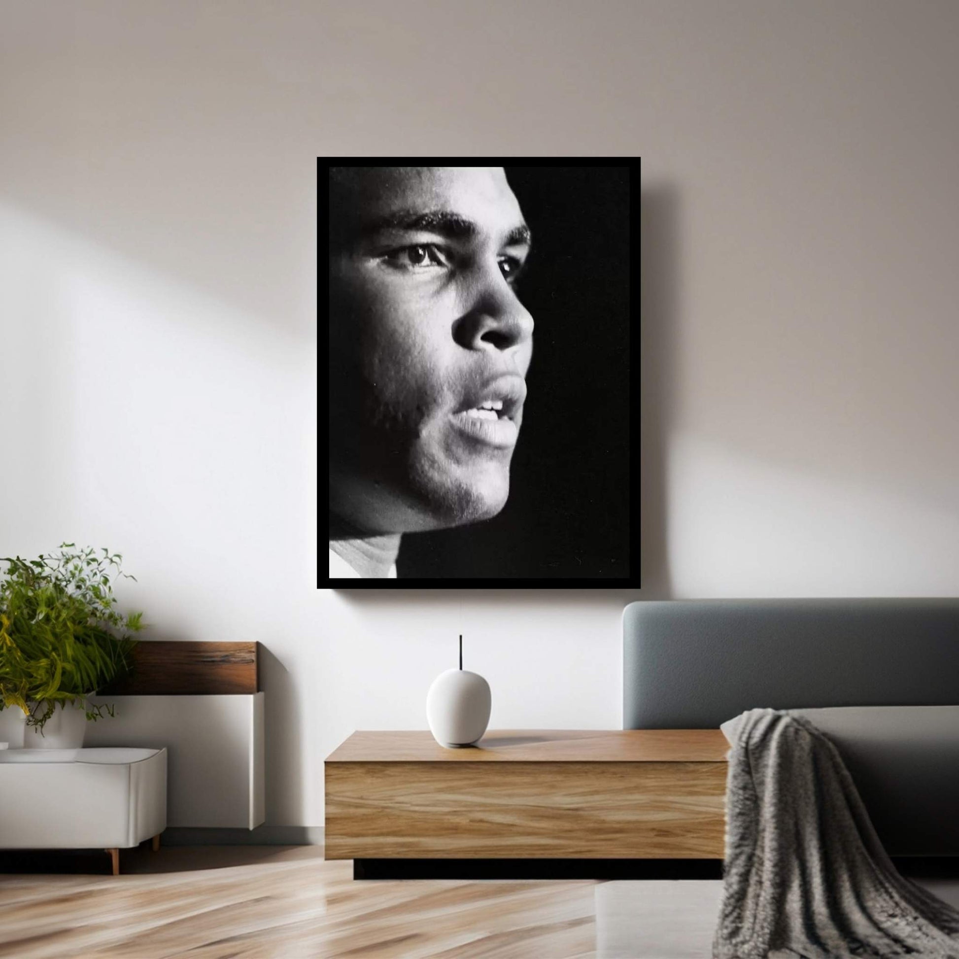 Profile Shot Of Muhammad Ali Canvas Wall Art - Y Canvas