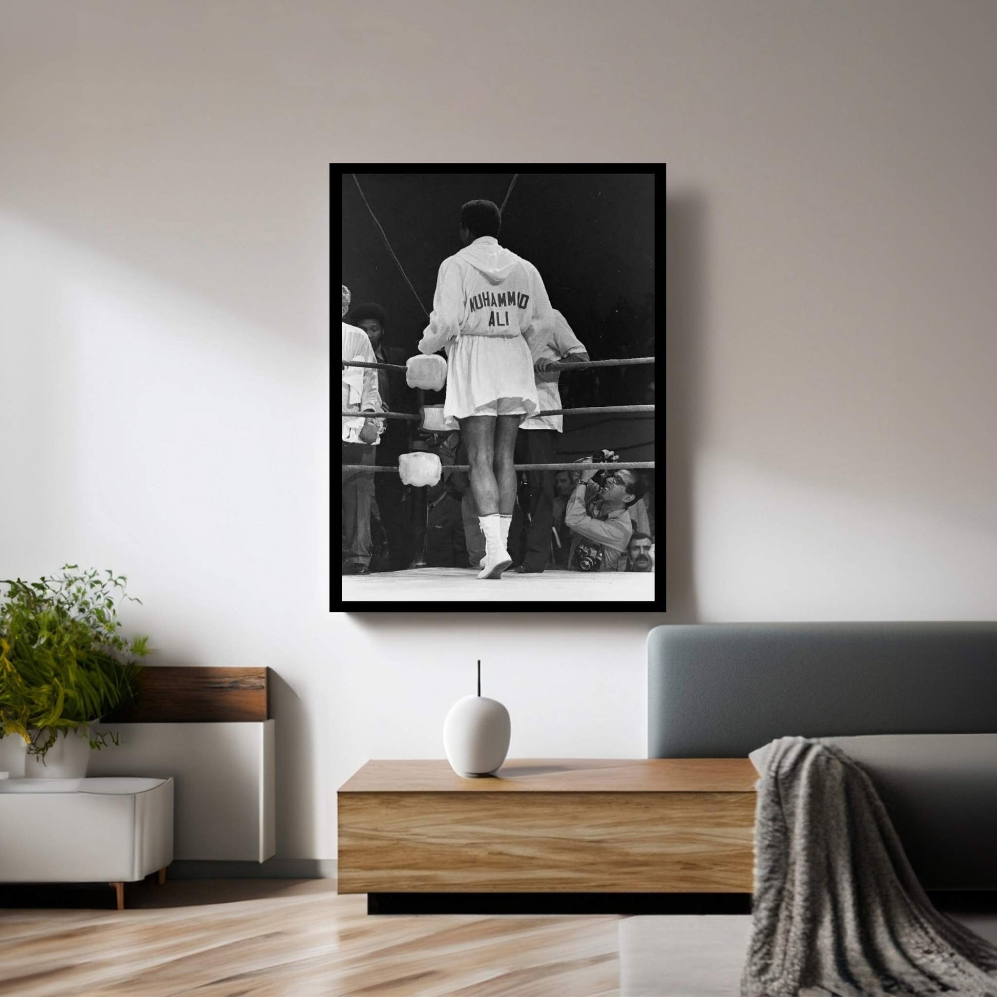 Rear View Of A Robed Muhammad Ali Canvas Wall Art - Y Canvas