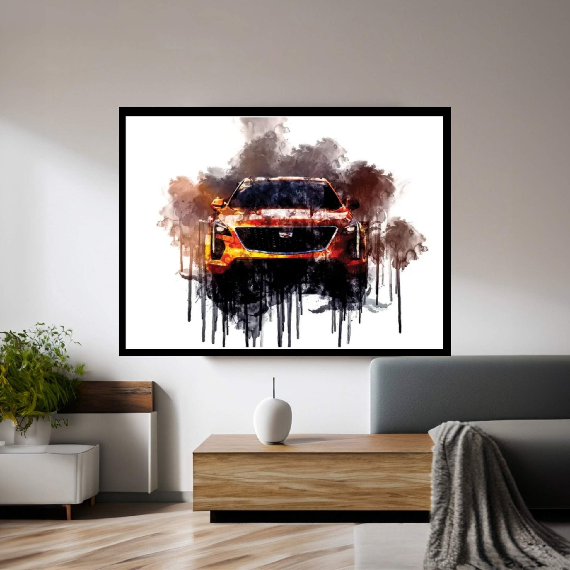 Car 2019 Cadillac XT4 Sport Canvas Wall Art - Y Canvas
