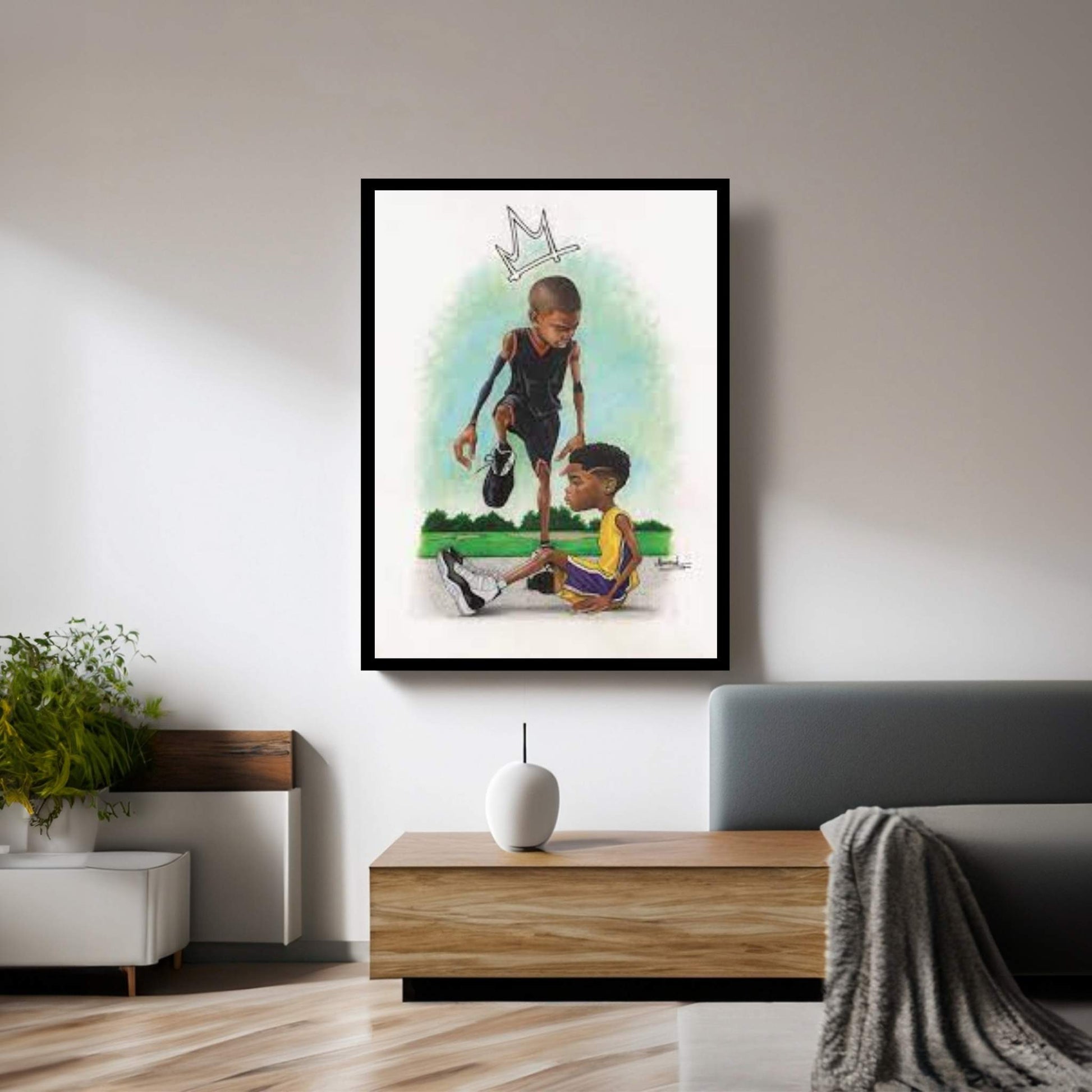 Iverson Kid Canvas Wall Art - Y Canvas