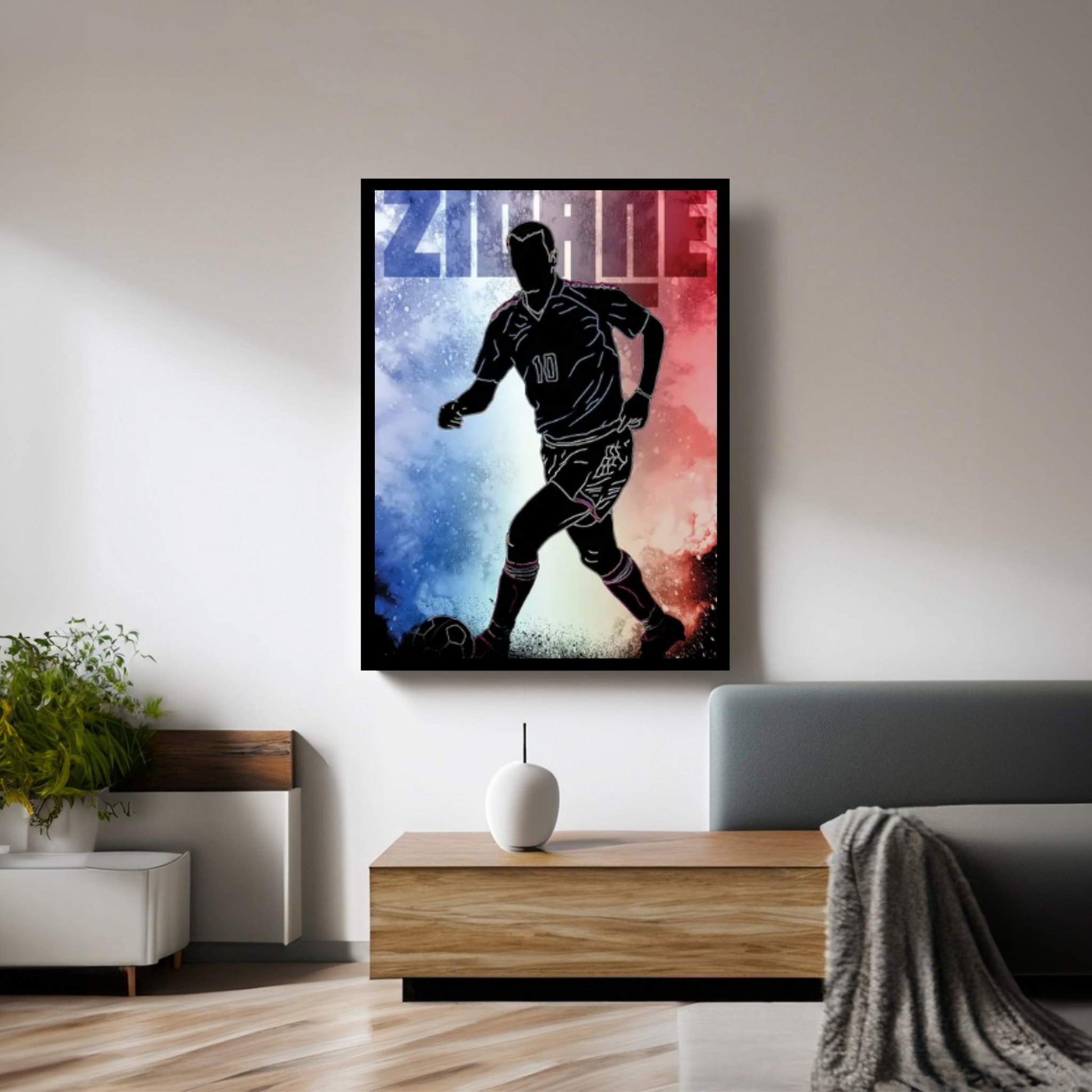 Soul Of Zizou Canvas Wall Art - Y Canvas