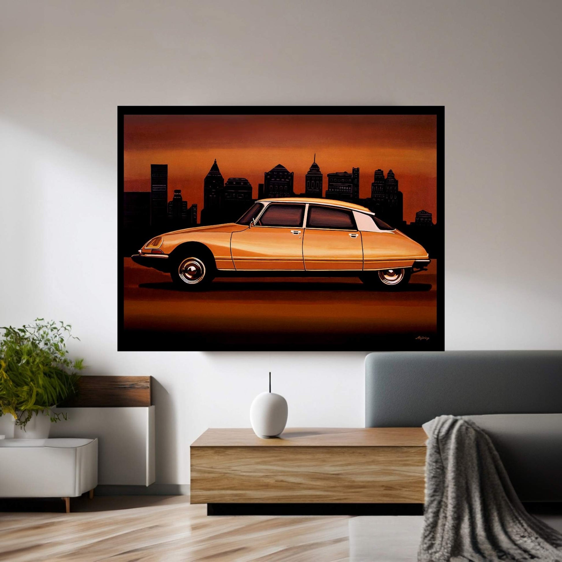 Citroen DS 1955 Canvas Wall Art - Y Canvas