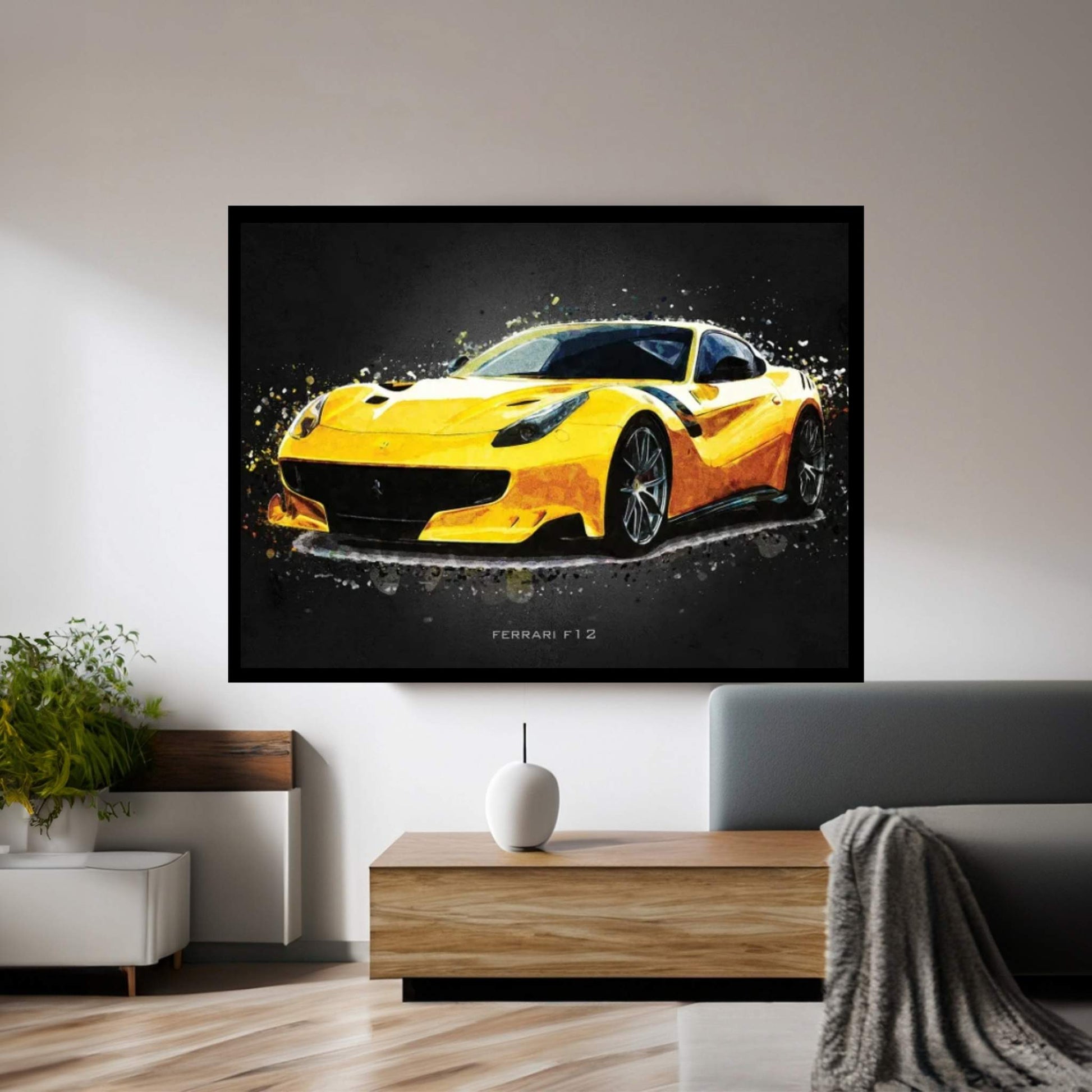 Ferrari F12 Canvas Wall Art - Y Canvas